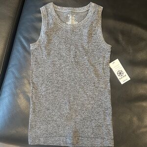 NWT GAIM Heather Gray Ribbed Tank Top